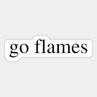 go flames Sticker